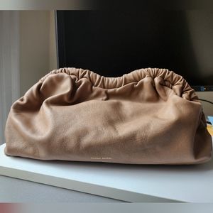 Mansur Gavriel Cloud Clutch in Biscotto